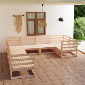 Juego de muebles de jardín 8 piezas madera maciza de pino de , Conjuntos de jardín - Ref: Foro24-3075974, Precio: 450,66 €, D...