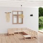 Juego de muebles de jardín 10 piezas madera maciza de pino de , Conjuntos de jardín - Ref: Foro24-3076024, Precio: 653,59 €