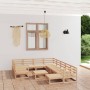 Juego de muebles de jardín 12 piezas madera maciza de pino de , Conjuntos de jardín - Ref: Foro24-3076039, Precio: 753,95 €