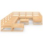 Juego de muebles de jardín 12 piezas madera maciza de pino de , Conjuntos de jardín - Ref: Foro24-3076039, Precio: 753,95 €