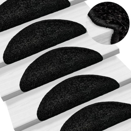 Alfombrillas de escalera 10 unidades negro 56x17x3 cm de , Alfombrillas para escalones - Ref: Foro24-149785, Precio: 53,26 €,...