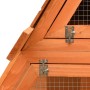 Conejera de madera maciza de pino y abeto 152x128x108 cm by , Cages and habitats for small animals - Ref: Foro24-170643, Pric...