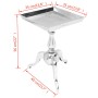 Mesita auxiliar cuadrada aluminio plateada de , Mesas auxiliares - Ref: Foro24-243511, Precio: 138,51 €, Descuento: %