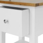 Mesita de noche de madera de roble maciza 36x30x47 cm by , Nightstands - Ref: Foro24-247121, Price: 90,06 €, Discount: %