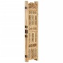 Biombo 4 paneles tallado a mano madera maciza mango 160x165 cm by , Room dividers - Ref: Foro24-285316, Price: 300,03 €, Disc...
