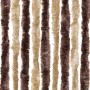 Cortina mosquitera beige y marrón claro chenilla 56x200 cm by , Mosquito nets for windows - Ref: Foro24-315120, Price: 36,84 ...