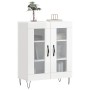 Aparador de madera contrachapada blanco brillante 69,5x34x90 cm de , Aparadores - Ref: Foro24-827782, Precio: 67,28 €