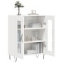 Aparador de madera contrachapada blanco brillante 69,5x34x90 cm de , Aparadores - Ref: Foro24-827782, Precio: 67,28 €