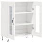 Aparador de madera contrachapada blanco brillante 69,5x34x90 cm de , Aparadores - Ref: Foro24-827782, Precio: 67,28 €