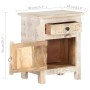 Mesita de noche de madera de acacia rugosa 40x30x50 cm von , Nachttische - Ref: Foro24-320233, Preis: 109,90 €, Rabatt: %