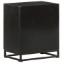 Mesita de noche madera maciza acacia y mango negro 40x30x50 cm de , Mesitas de noche - Ref: Foro24-321614, Precio: 89,42 €, D...