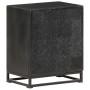 Mesita de noche madera maciza acacia y mango negro 40x30x50 cm de , Mesitas de noche - Ref: Foro24-321614, Precio: 89,42 €, D...
