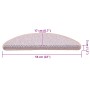 Alfombrilla autoadhesiva escalera sisal 15 uds rosa 56x17x3 cm de , Alfombrillas para escalones - Ref: Foro24-326864, Precio:...