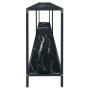 Mesa consola vidrio templado negro 220x35x75,5 cm by , Side tables - Ref: Foro24-331713, Price: 138,64 €, Discount: %