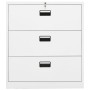 Armario archivador de acero blanco 90x46x103 cm von , Aktenschränke - Ref: Foro24-336290, Preis: 330,81 €, Rabatt: %