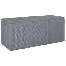 Caja de almacenaje para jardín PP aspecto de ratán gris 270 L von , Aufbewahrungsboxen für den Außenbereich - Ref: Foro24-364...