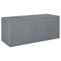 Caja de almacenaje para jardín PP aspecto de ratán gris 270 L by , Outdoor storage boxes - Ref: Foro24-364061, Price: 94,23 €...