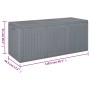 Caja de almacenaje para jardín PP aspecto de ratán gris 270 L by , Outdoor storage boxes - Ref: Foro24-364061, Price: 94,23 €...