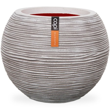 Capi Jarrón Nature Rib redondo marfil 62x48 cm KOFI271 von , Töpfe und Pflanzgefäße - Ref: Foro24-424220, Preis: 219,40 €, Ra...