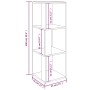 Mueble de esquina madera contrachapada gris Sonoma 33x33x100 cm von , Schließfächer und Lagerschränke - Ref: Foro24-825829, P...