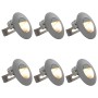 Lámparas LED de pared para jardín 6 uds. redonda plateada 5 W von , Außenbeleuchtung - Ref: Foro24-45655, Preis: 56,57 €, Rab...