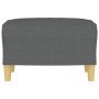 Reposapiés de tela gris oscuro 60x50x41 cm by , Ottomans - Ref: Foro24-349264, Price: 55,68 €, Discount: %