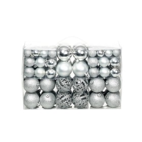 Lote de bolas de Navidad 100 unidades plateadas 3/4/6 cm by , Festive decorations - Ref: Foro24-245712, Price: 22,82 €, Disco...