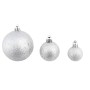 Lote de bolas de Navidad 100 unidades plateadas 3/4/6 cm by , Festive decorations - Ref: Foro24-245712, Price: 22,82 €, Disco...