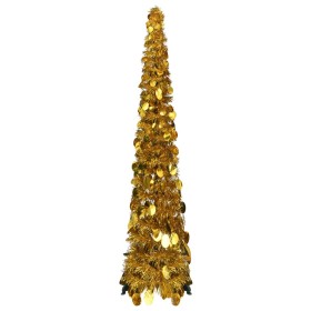 Árbol de Navidad artificial emergente PET dorado 120 cm by , Christmas trees - Ref: Foro24-320982, Price: 23,75 €, Discount: %