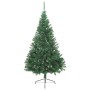 Medio árbol de Navidad artificial con soporte PVC verde 240 cm by , Christmas trees - Ref: Foro24-328416, Price: 61,25 €, Dis...