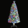Árbol de Navidad artificial con luces fibra óptica blanco 120cm de , Arboles de navidad - Ref: Foro24-328449, Precio: 60,73 €