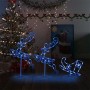 Renos voladores y trineo blanco cálido 260x21x87 cm by , Christmas lights - Ref: Foro24-328511, Price: 66,65 €, Discount: %