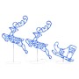Renos voladores y trineo blanco cálido 260x21x87 cm by , Christmas lights - Ref: Foro24-328511, Price: 66,65 €, Discount: %