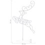 Renos voladores y trineo blanco cálido 260x21x87 cm by , Christmas lights - Ref: Foro24-328511, Price: 66,65 €, Discount: %