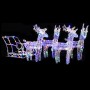 Decoración navideña renos y trineo acrílico 280x28x55 cm by , Christmas lights - Ref: Foro24-328532, Price: 146,13 €, Discoun...