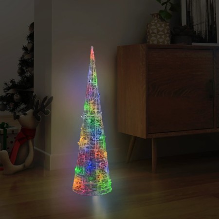 Pirámide decorativa cono acrílico luces LED de colores 90 cm by , Christmas lights - Ref: Foro24-329804, Price: 55,58 €, Disc...