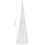 Pirámide decorativa cono acrílico luces LED de colores 90 cm by , Christmas lights - Ref: Foro24-329804, Price: 55,58 €, Disc...