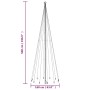 Árbol de Navidad con pincho 732 LED de colores 500 cm von , Weihnachtsbäume - Ref: Foro24-343560, Preis: 81,17 €, Rabatt: %