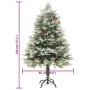 Árbol de Navidad con luces y piñas PVC PE verde 120 cm von , Weihnachtsbäume - Ref: Foro24-344295, Preis: 74,49 €, Rabatt: %