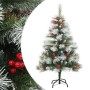 Árbol de Navidad artificial con piñas y bayas 150 cm de , Arboles de navidad - Ref: Foro24-357711, Precio: 73,28 €