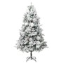 Árbol de Navidad con nieve, luces LED y piñas PVC y PE 225 cm von , Weihnachtsbäume - Ref: Foro24-3094562, Preis: 250,54 €, R...