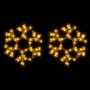 Figura de Navidad de copo de nieve con LED 2 piezas 27x27 cm de , Luces de Navidad - Ref: Foro24-3154285, Precio: 33,93 €, De...