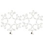 Figura de Navidad de copo de nieve con LED 2 piezas 27x27 cm de , Luces de Navidad - Ref: Foro24-3154285, Precio: 33,93 €, De...