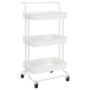 Carrito de cocina 3 niveles hierro y ABS blanco 42x35x85 cm von , Küchen- und Speisewagen - Ref: Foro24-336336, Preis: 46,34 ...