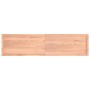 Estante pared madera roble tratada marrón claro 200x50x(2-4) cm de , Estantes y estanterías - Ref: Foro24-363728, Precio: 94,...