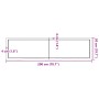 Estante pared madera roble tratada marrón claro 200x50x(2-4) cm de , Estantes y estanterías - Ref: Foro24-363728, Precio: 94,...