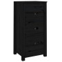 Aparador de madera maciza de pino negro 40x35x80 cm by , Sideboards - Ref: Foro24-813747, Price: 99,63 €, Discount: %