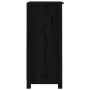 Aparador de madera maciza de pino negro 40x35x80 cm by , Sideboards - Ref: Foro24-813747, Price: 99,63 €, Discount: %