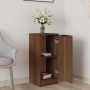 Aparador madera contrachapada color roble marrón 30x30x70 cm by , Sideboards - Ref: Foro24-817010, Price: 48,87 €, Discount: %