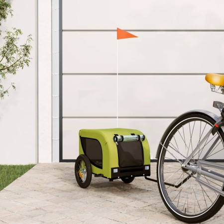 Remolque de bicicleta mascotas hierro tela Oxford verde negro von , Kinderwagen für Haustiere - Ref: Foro24-93997, Preis: 93,...